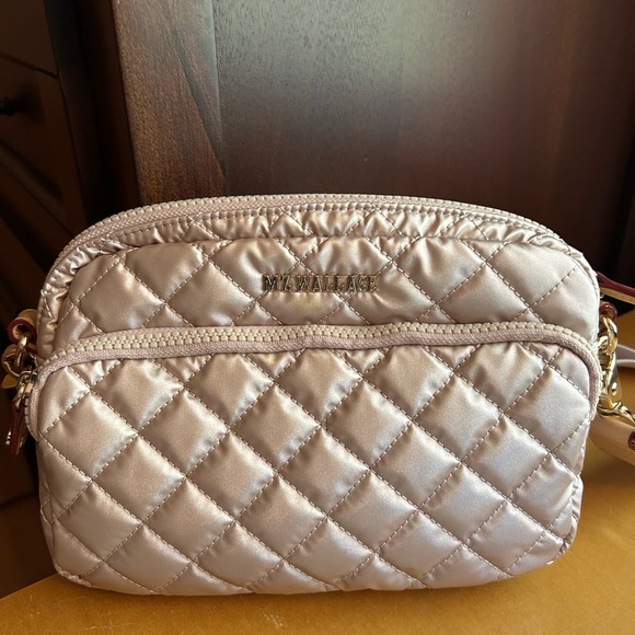 Mz Wallace Small Camera Bag in Pale Rose Gold - Picture 8 of 12